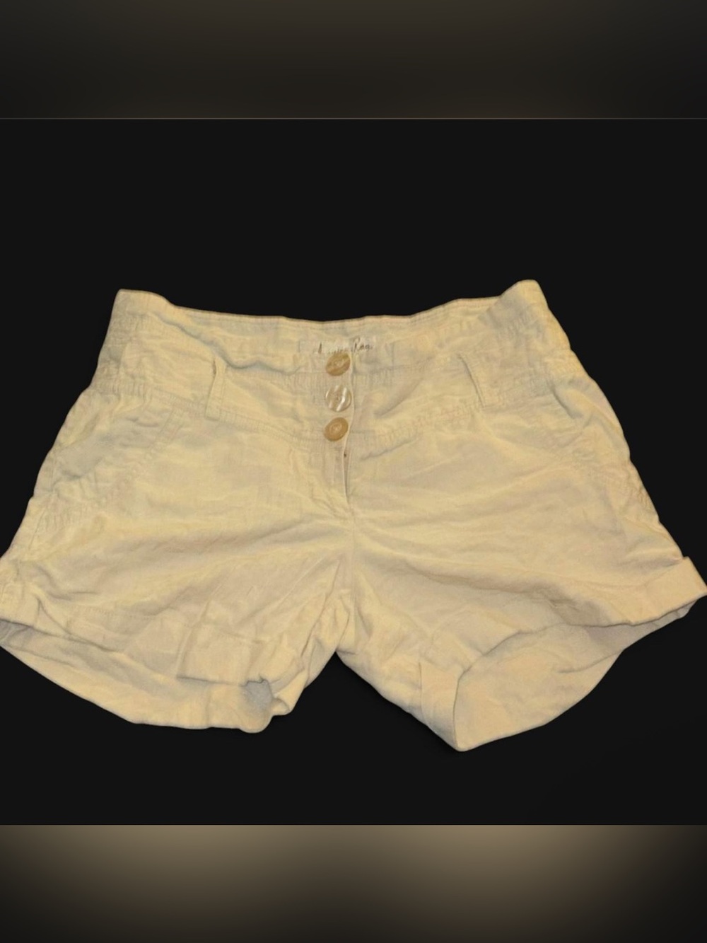 American Rag Beige Linen Blend Button
Front Shorts Size 9